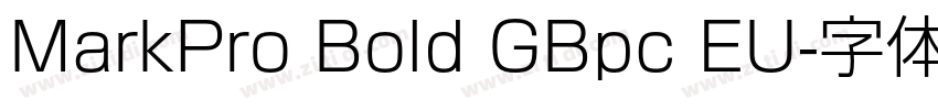MarkPro Bold GBpc EU字体转换